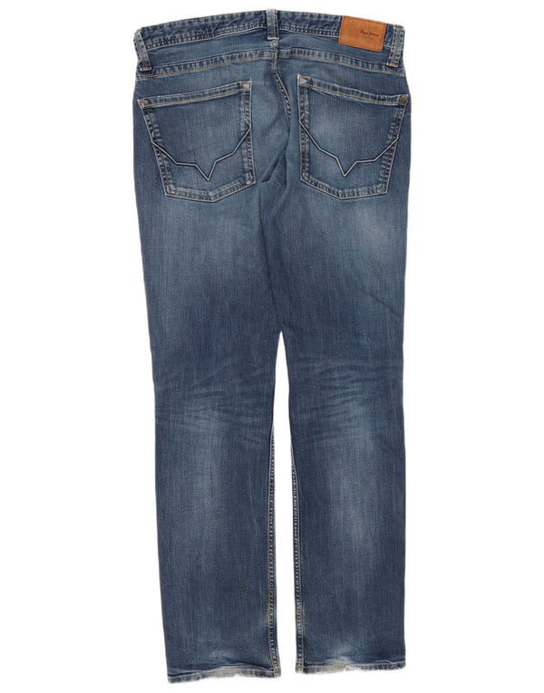 PEPE Jeans Masculino Slim Jeans W34 L34 Azul Algodão
