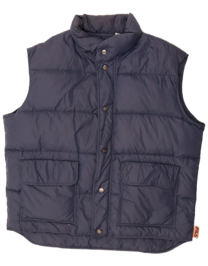 Fila Colete acolchoado masculino IT 56 XL azul marinho poliamida