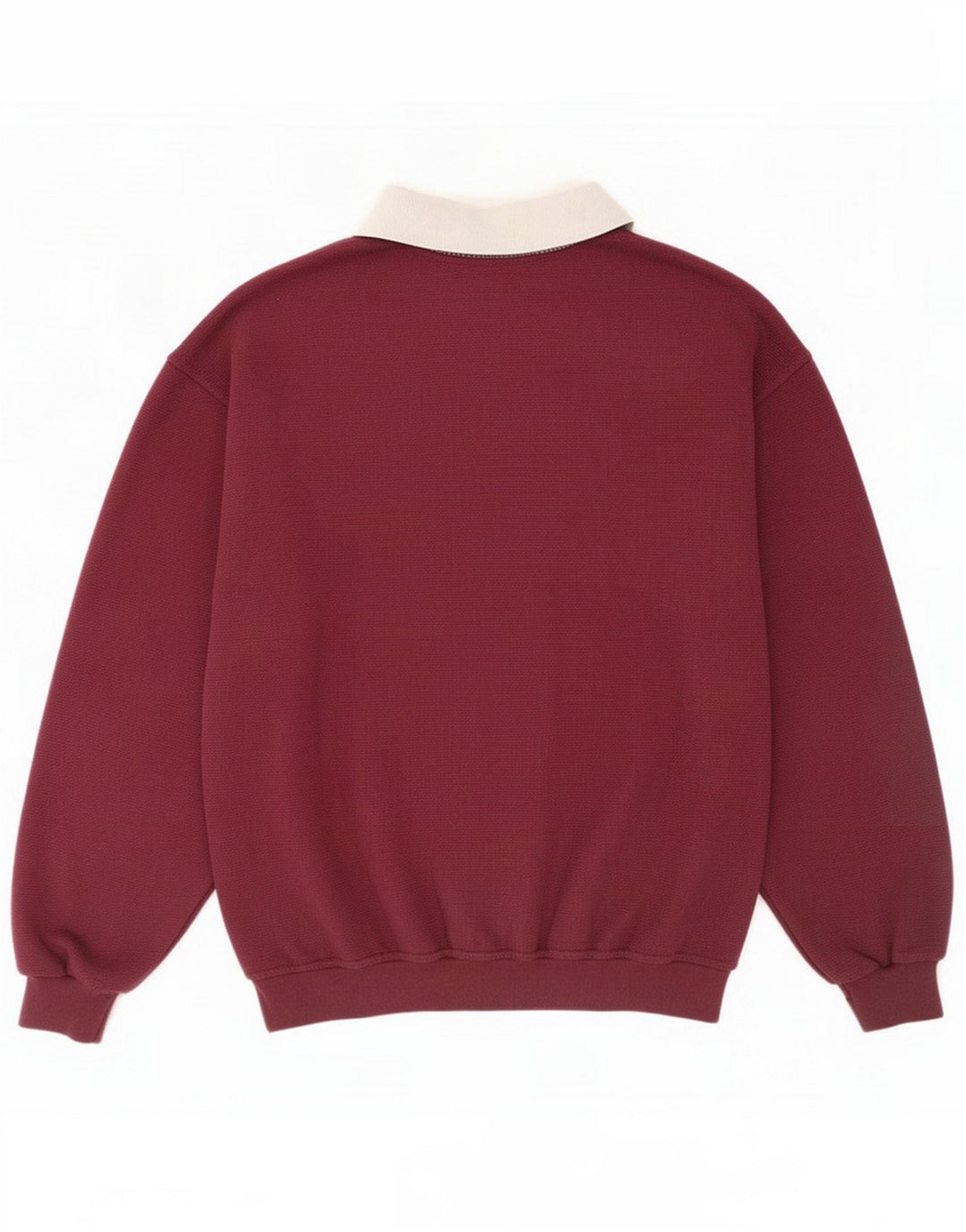 Mito moletom masculino com gola polo jumper médio Borgonha