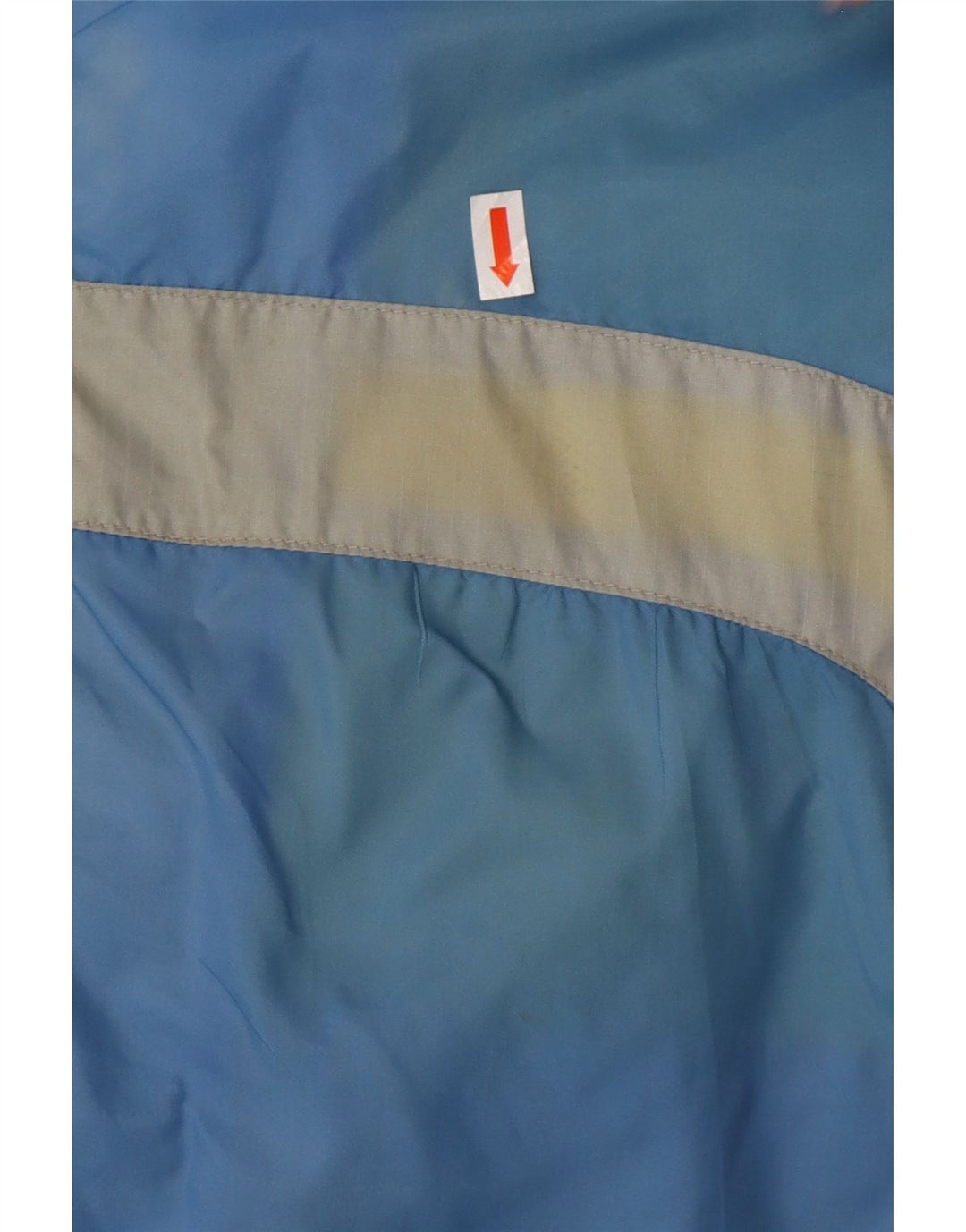 DIADORA Jaqueta masculina de agasalho gráfico grande azul poliamida em bloco colorido