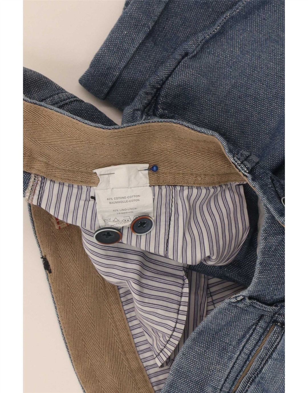 Shorts Chino Regular Feminino Refrigiwear W30 Algodão Azul Médio