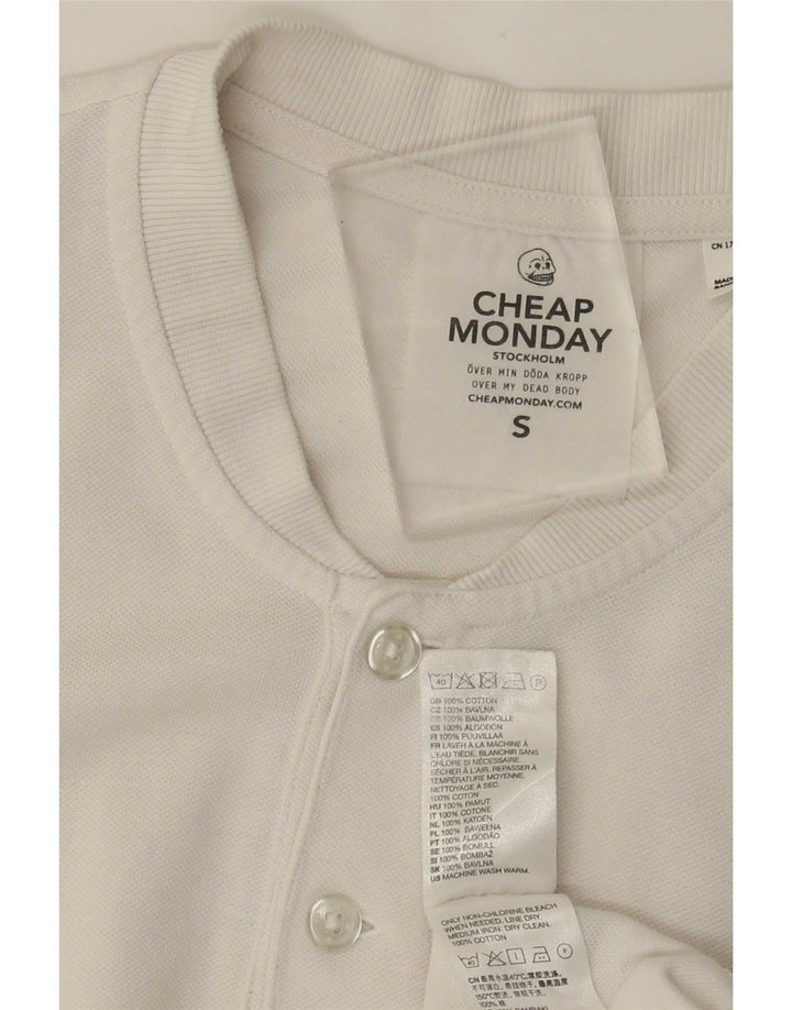 Camiseta masculina barata de segunda-feira Top pequeno algodão branco