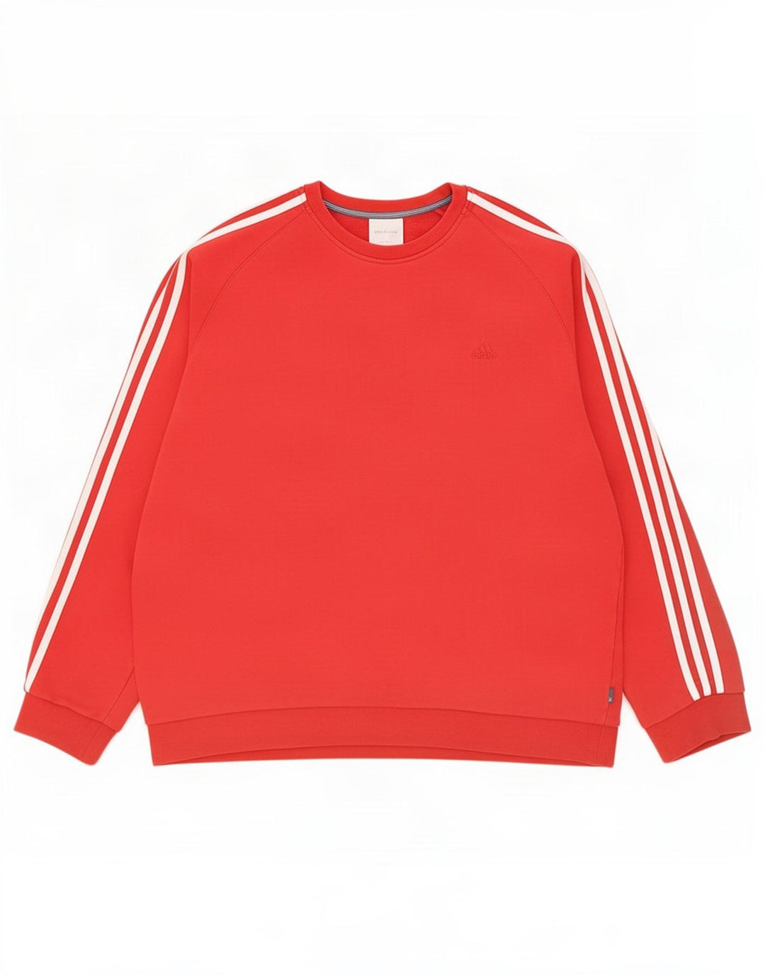 Adidas Mens Moletom Jumper 2XL Algodão Vermelho