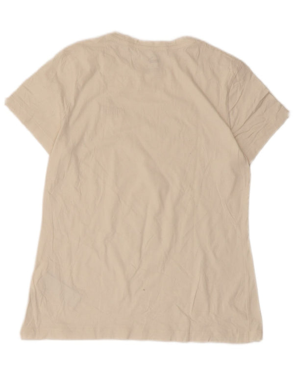 Camiseta feminina Puma Top UK 12 algodão bege médio