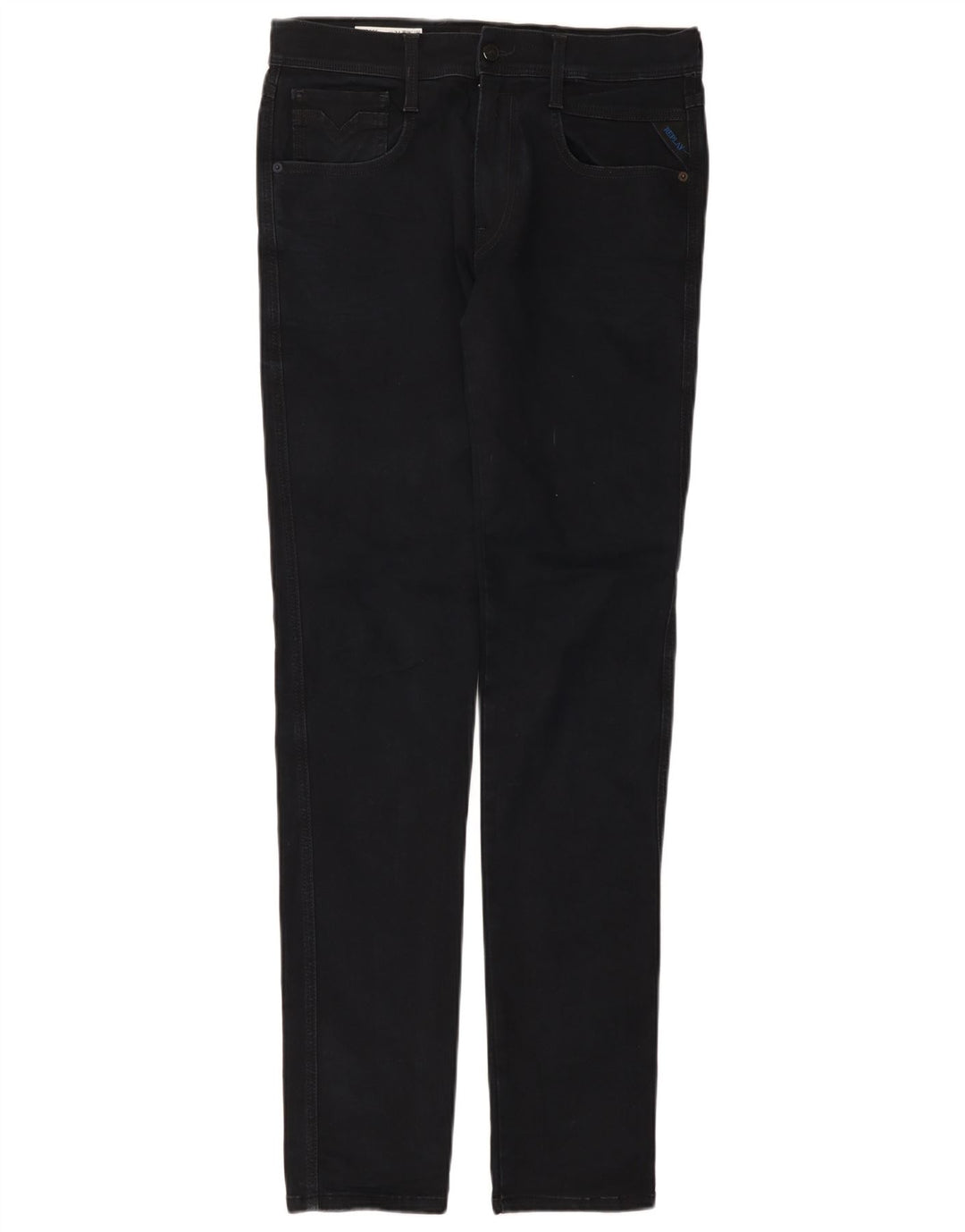 Replay Mens Slim Jeans W31 L34 Azul Marinho Algodão