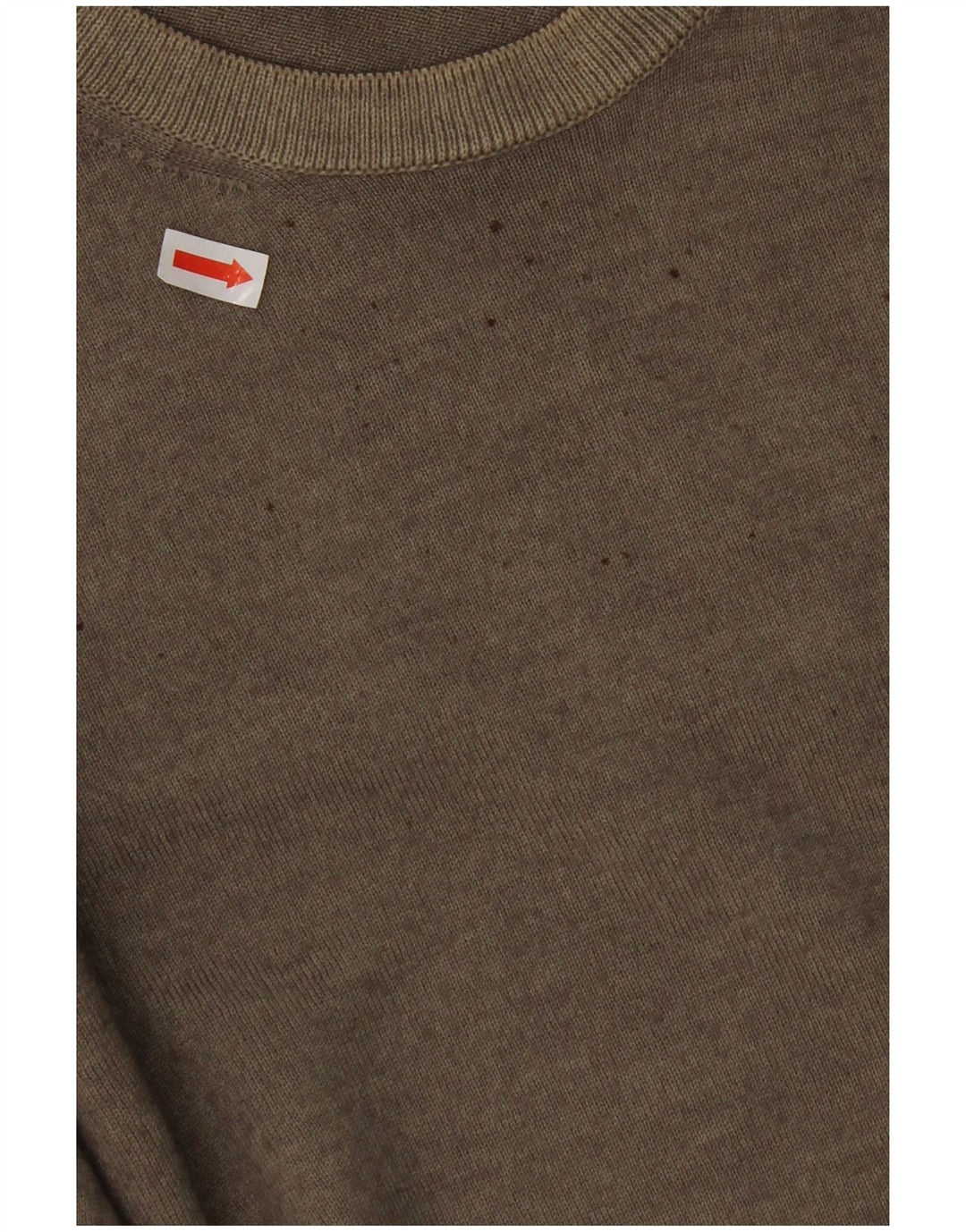 JUST CAVALLI Suéter masculino com gola redonda 2XL lã cáqui