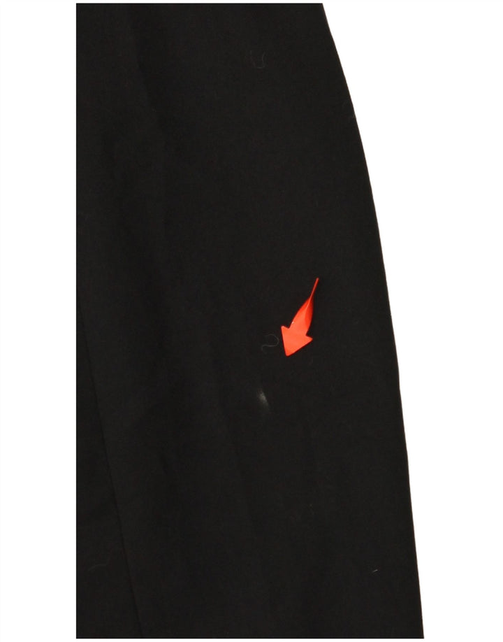 ZARA Vestido feminino sem mangas com bainha UK 4 XS preto floral poliéster