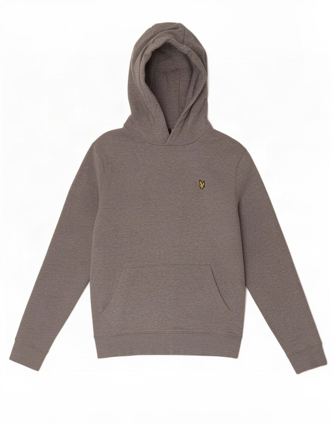 Lyle & Scott moletom com capuz masculino pequeno algodão cinza
