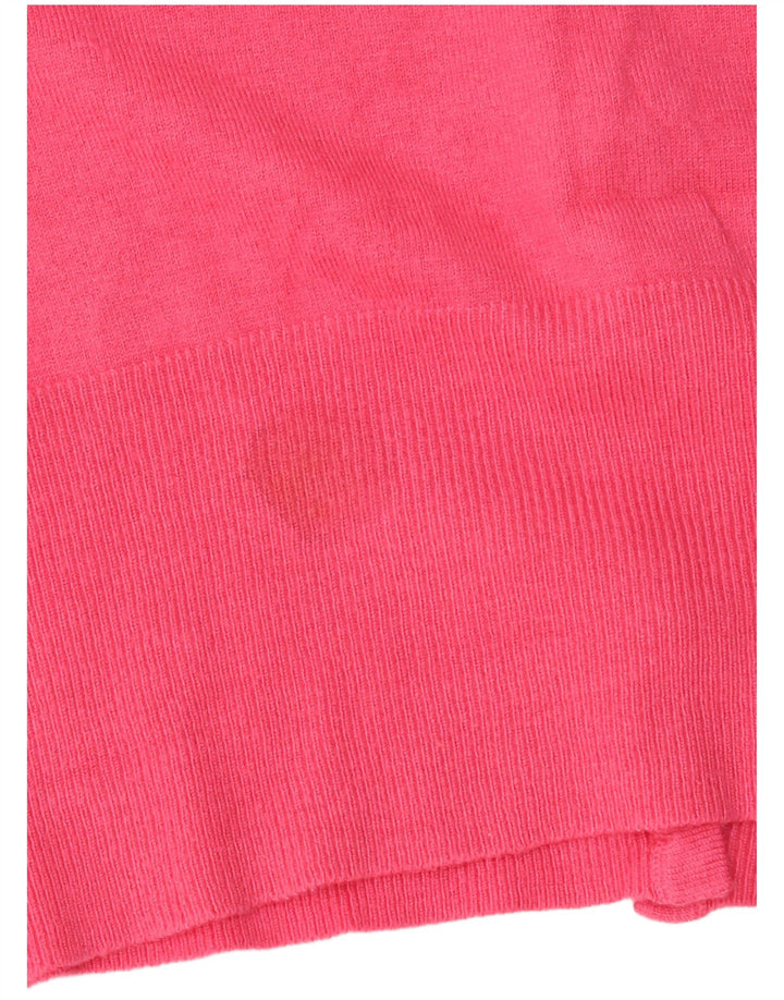 Suéter cardigã feminino Marks & Spencer UK 14 viscose rosa médio