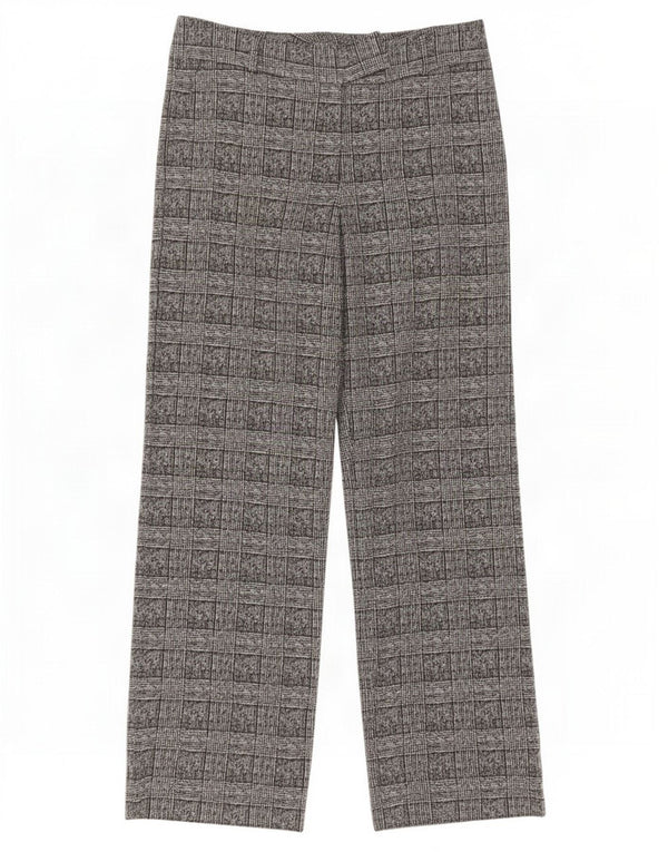 Marks & Spencer Womens Suit Trousers UK 14 Large W34 L32 Grey Check