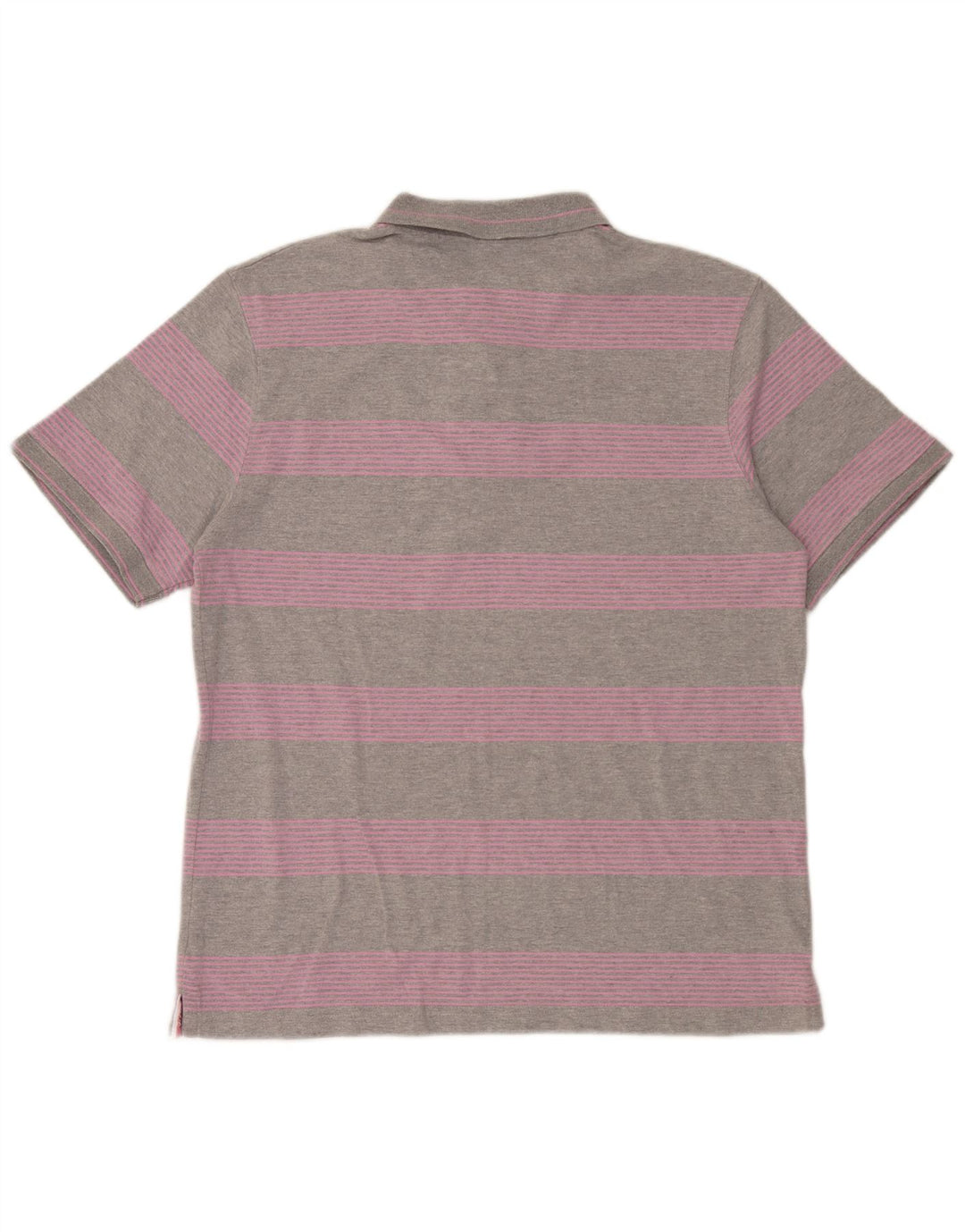 Camisa polo masculina Champion XL cinza listrada de algodão