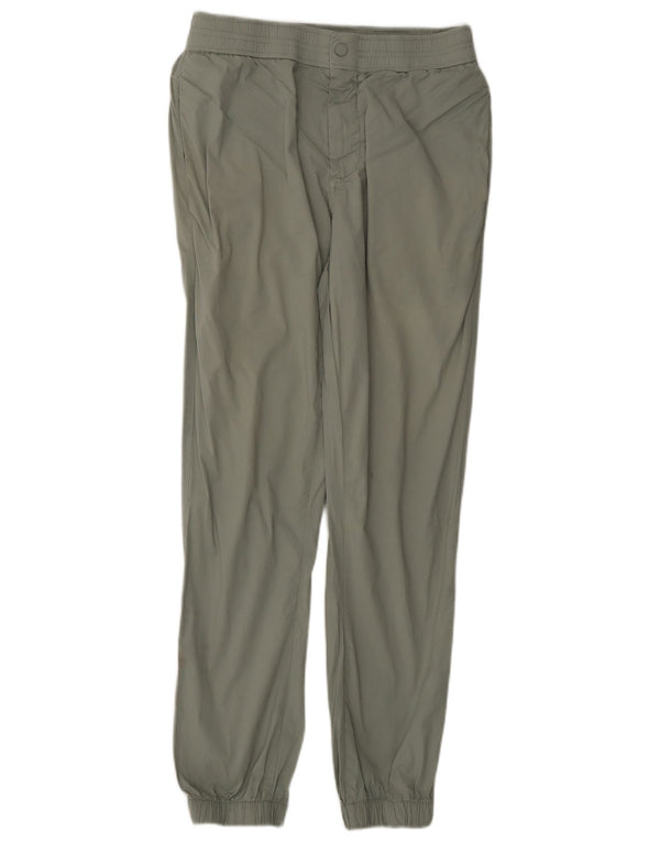 Calça jogger feminina Zara casual pequena W26 L29 algodão cáqui