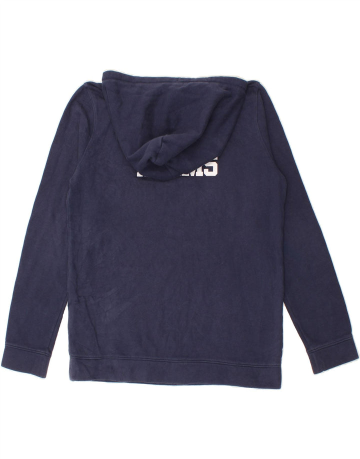 UNDER ARMOUR Mens Cold Gear Graphic Hoodie Jumper Medium Navy Blue Cotton Vintage Under Armour and Second-Hand Under Armour from Messina Hembry 