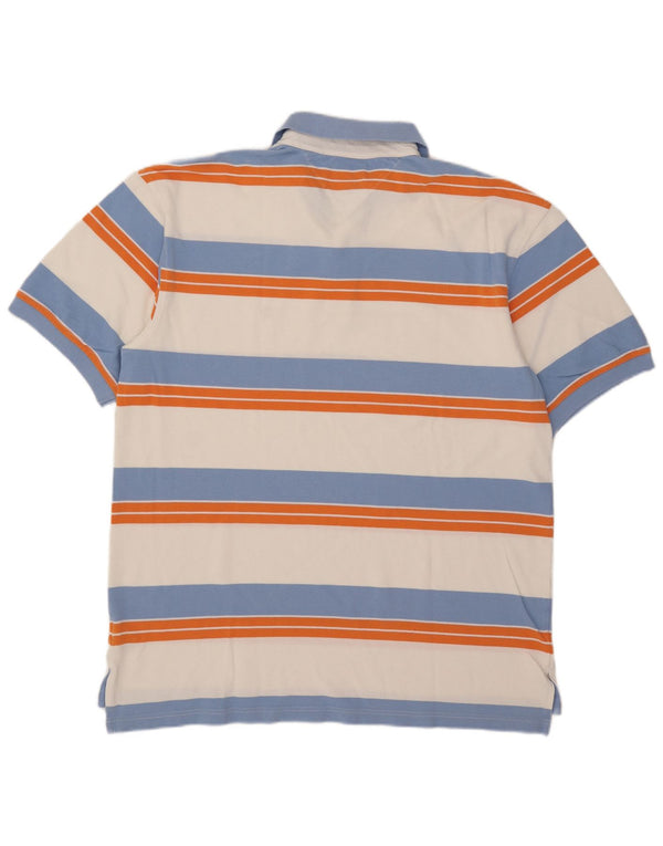 Camisa polo masculina Tommy Hilfiger XL algodão listrado multicolorido