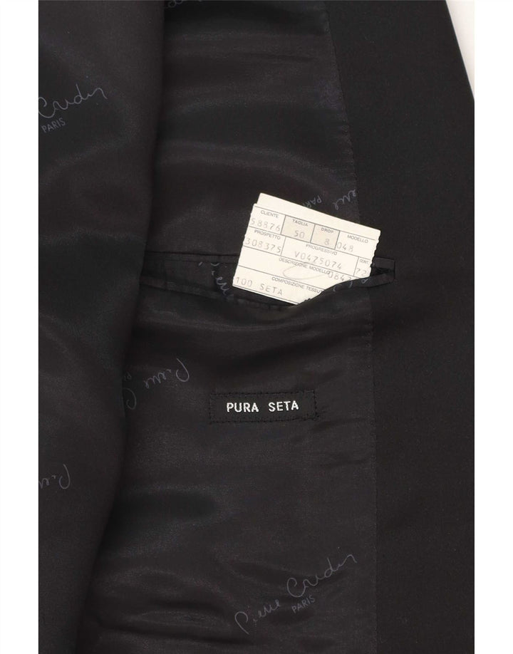 Jaqueta Blazer Masculina Pierre Cardin IT 50 Grande Preto Geométrico Clássico