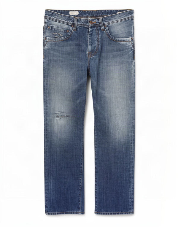 PEPE Jeans Masculino Comfort Fit Straight W34 L32 Azul Algodão