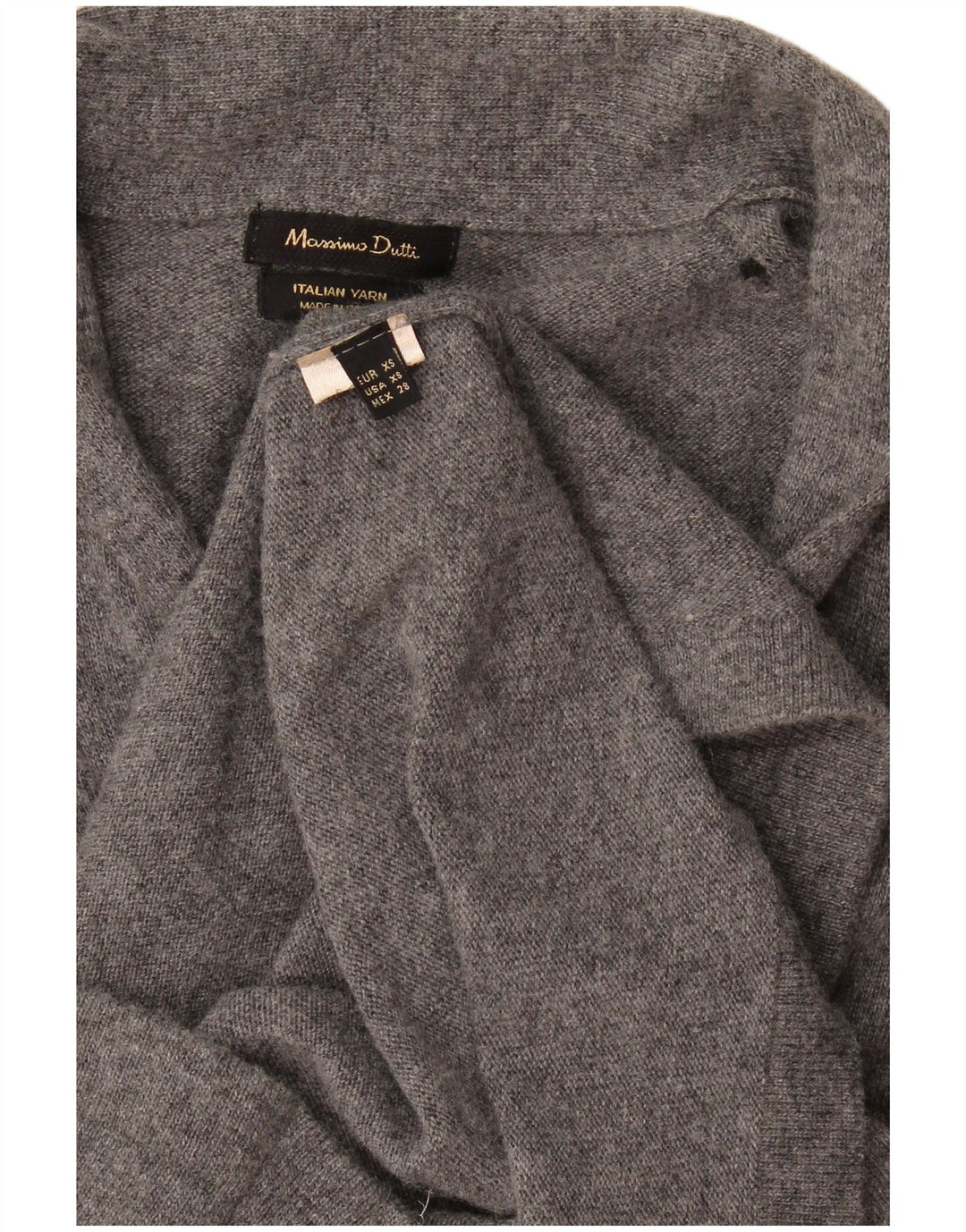 Vestido Jumper Massimo Dutti Feminino UK 6 XS Cinza