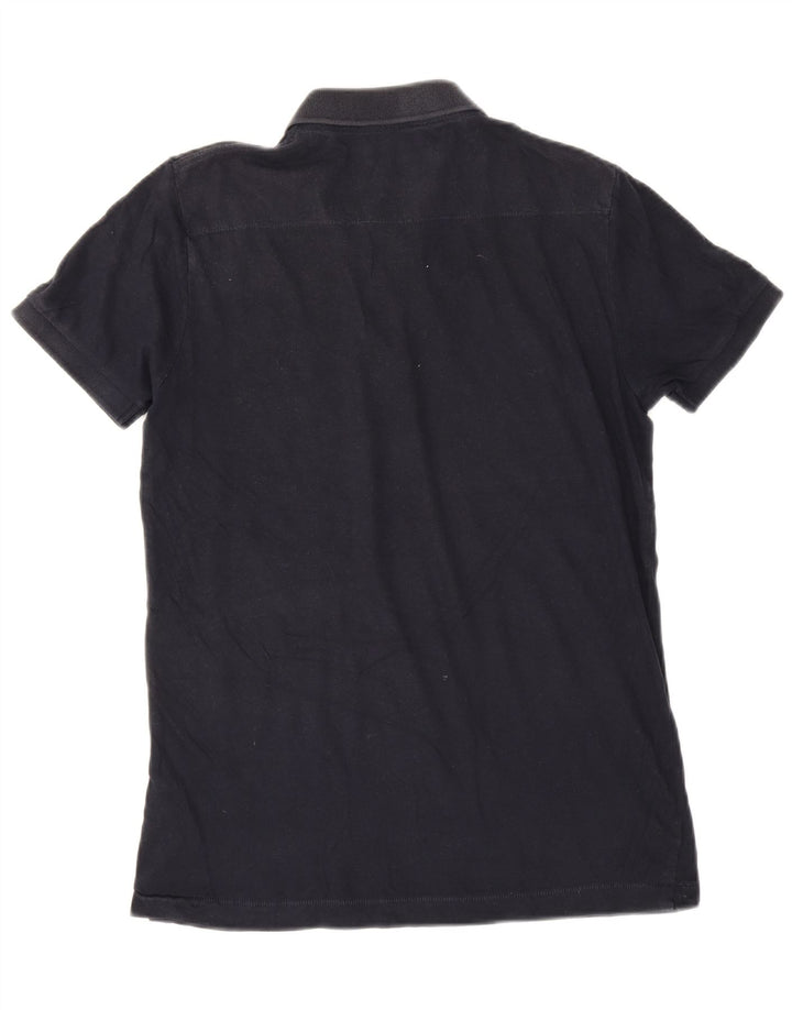 Camisa polo masculina French Connection pequena algodão azul marinho