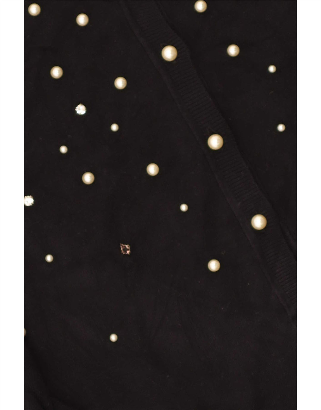 Suéter cardigã feminino Zara Reino Unido 14 grande viscose preta
