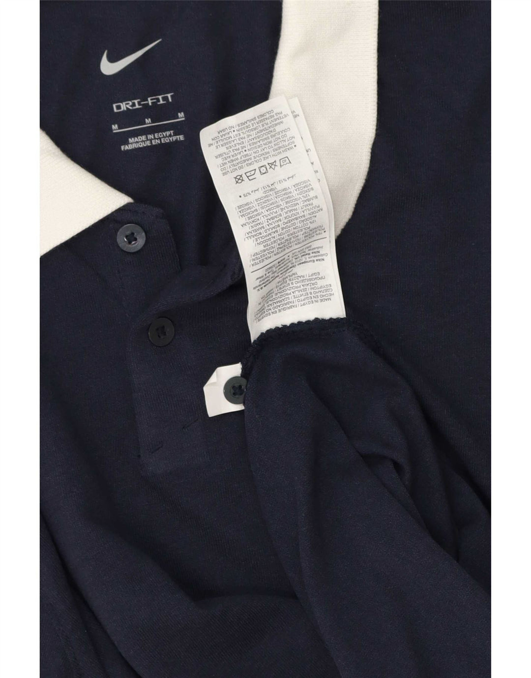 Camisa polo masculina Nike Rugby média azul marinho poliéster