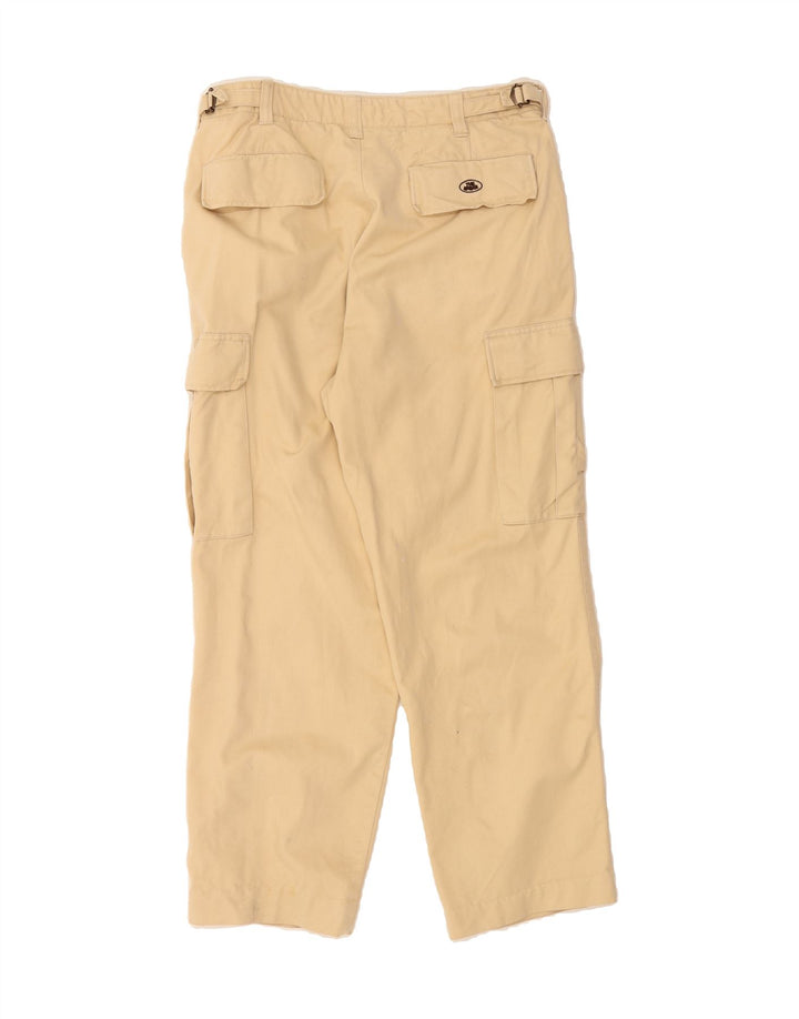 VINTAGE Mens Modern Comfort Fit Straight Cargo Trousers W30 L27 Beige Vintage Vintage and Second-Hand Vintage from Messina Hembry 