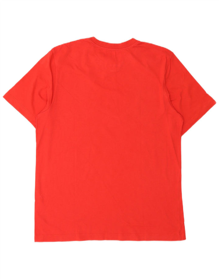 Camiseta gráfica masculina NIKE Top médio algodão vermelho