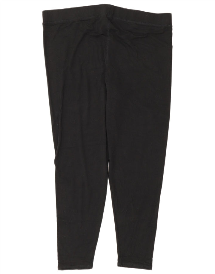 Leggings femininos Marks & Spencer UK 22 3XL preto viscose