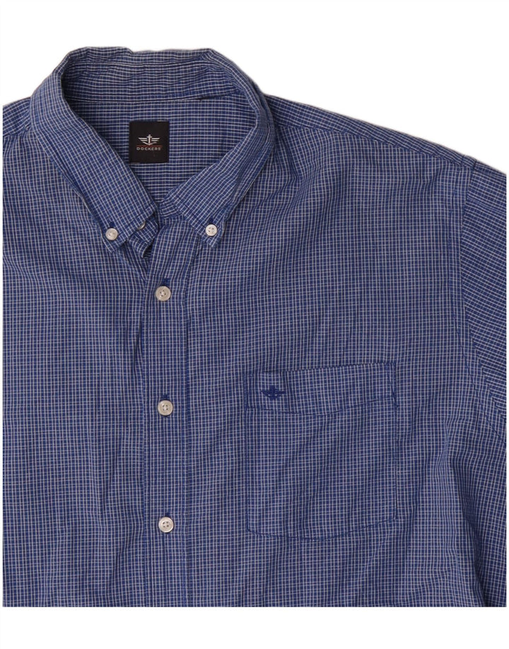 Camisa masculina Dockers XL xadrez azul