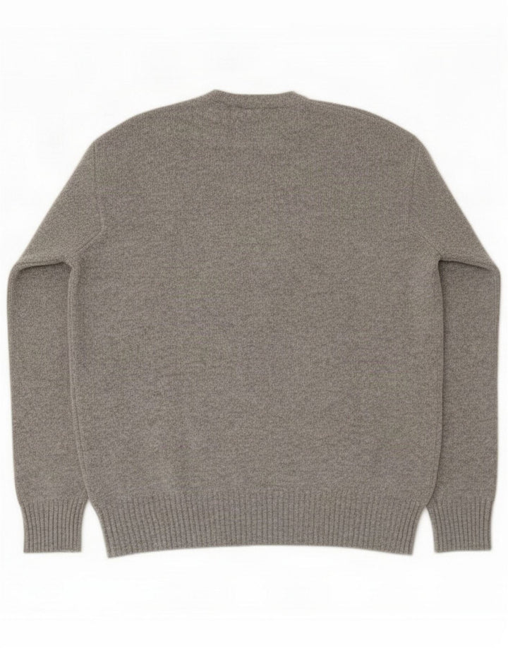 Suéter masculino com gola redonda North Sails Lã cinza médio