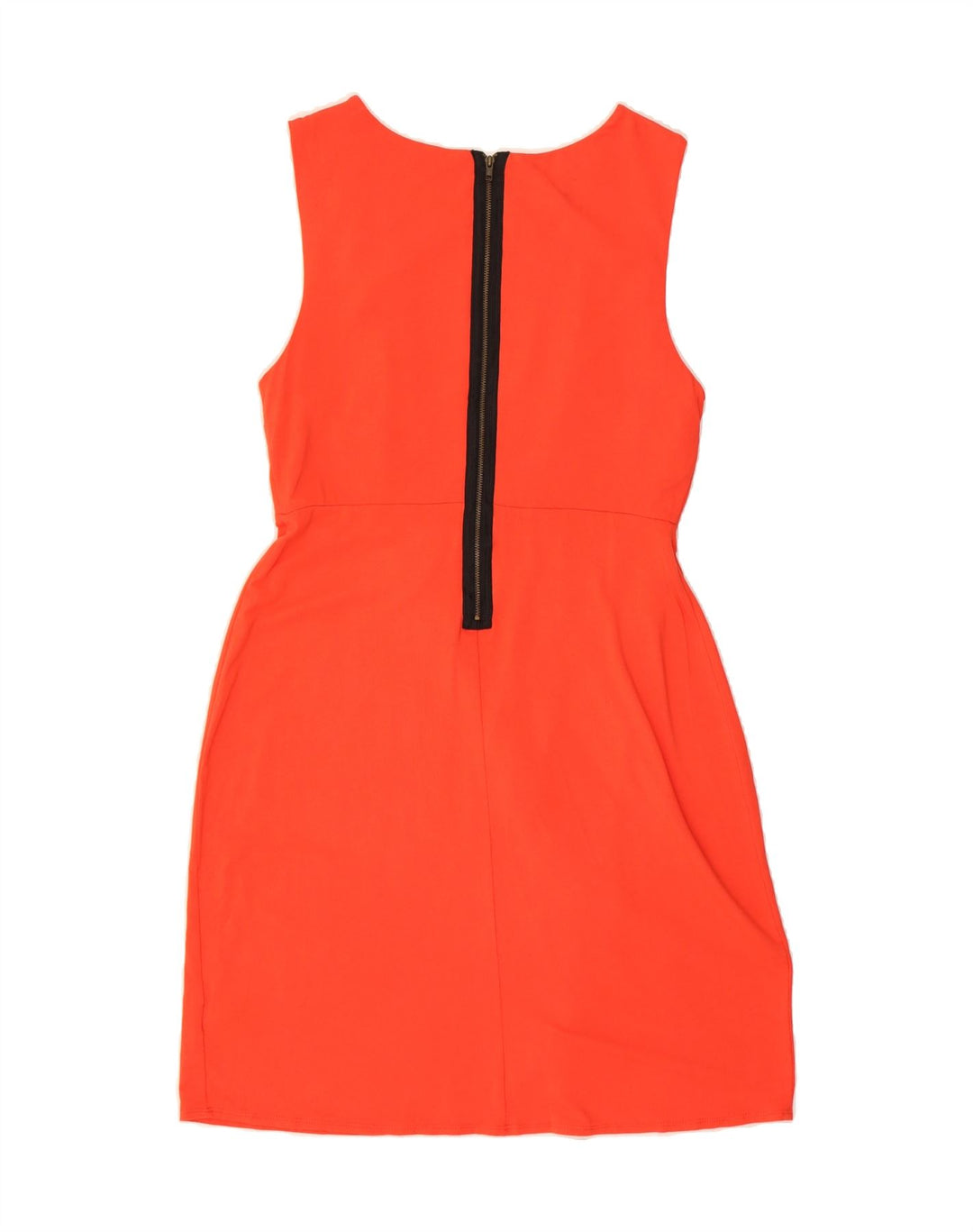 MOSSIMO Womens Sleeveless A-Line Dress UK 14 Medium Orange Rayon Vintage Mossimo and Second-Hand Mossimo from Messina Hembry 