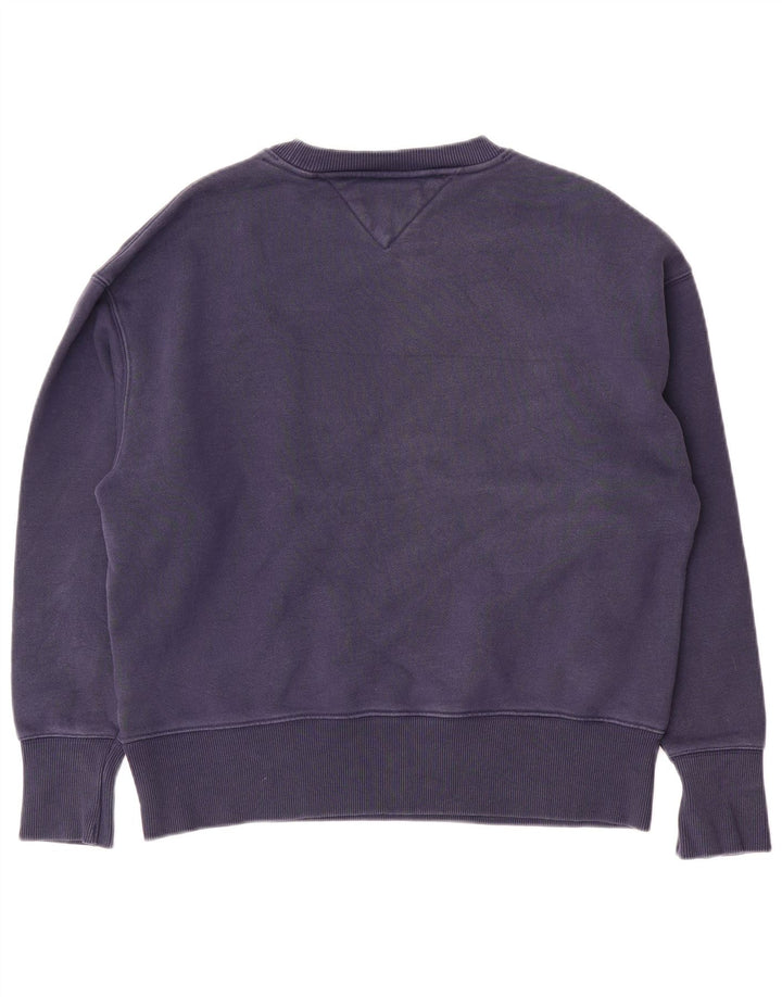 Tommy Hilfiger moletom masculino jumper médio algodão azul marinho