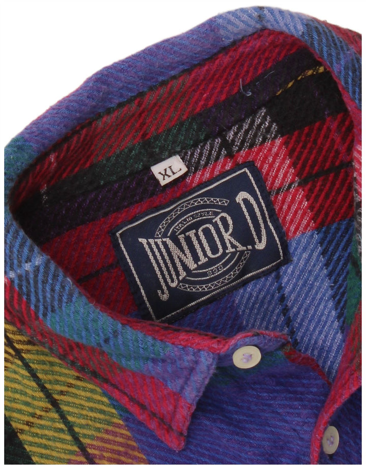 Camisa masculina de flanela Junior.D XL xadrez multicolorida
