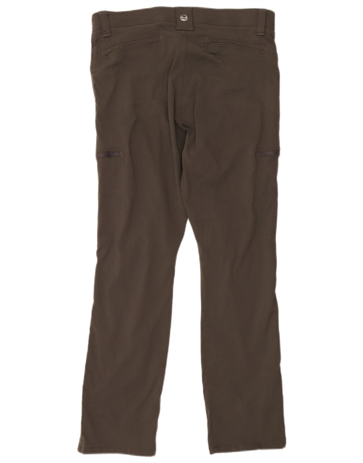Wrangler Mens Slim Cargo Calças W36 L30 Cinza Nylon