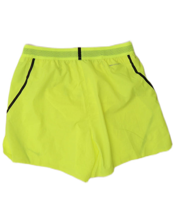 Shorts esportivos masculinos Nike poliéster amarelo médio