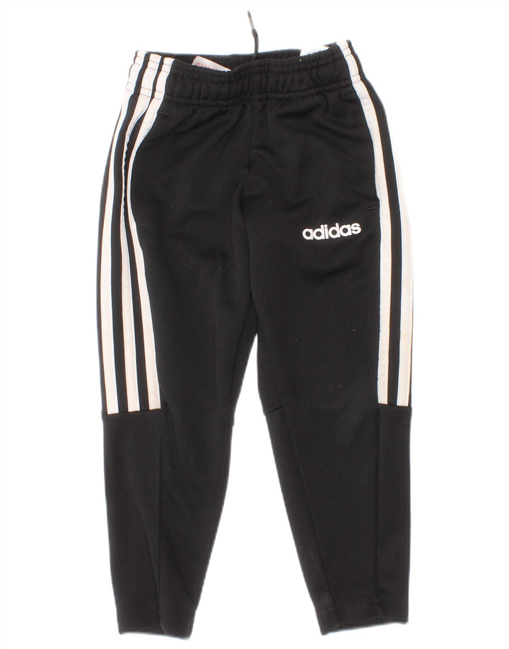 Calças de treino Adidas meninos 2-3 anos preto poliéster esportivo