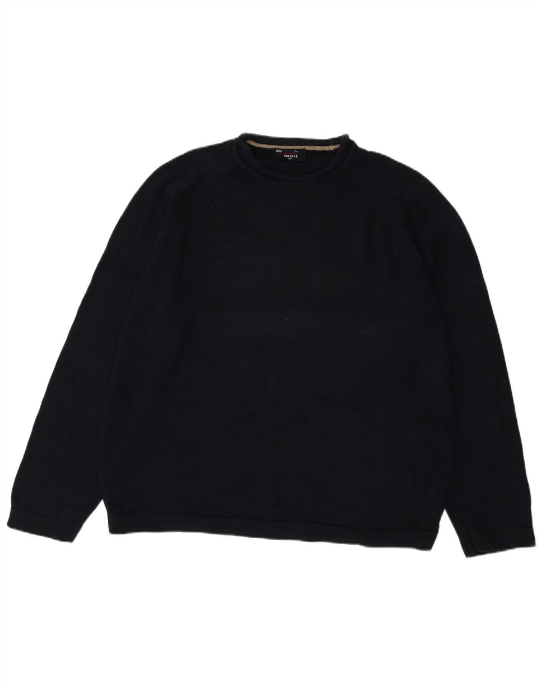 Suéter masculino Marks & Spencer com gola redonda 2XL algodão azul marinho