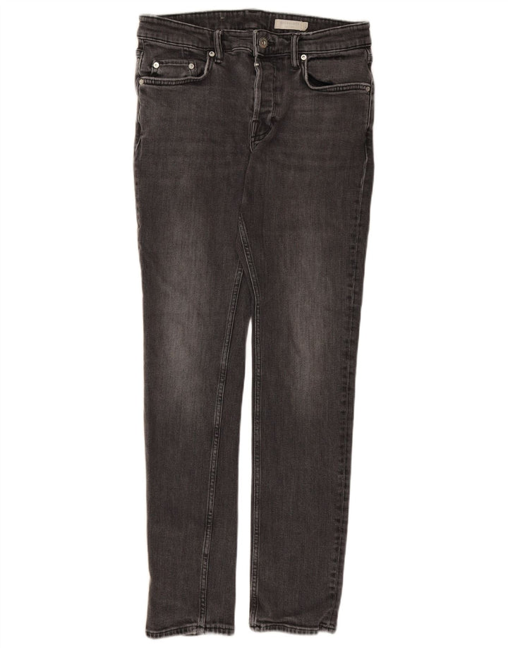 ALL SAINTS Mens Rex Slim Jeans W32 L30 Algodão Cinza