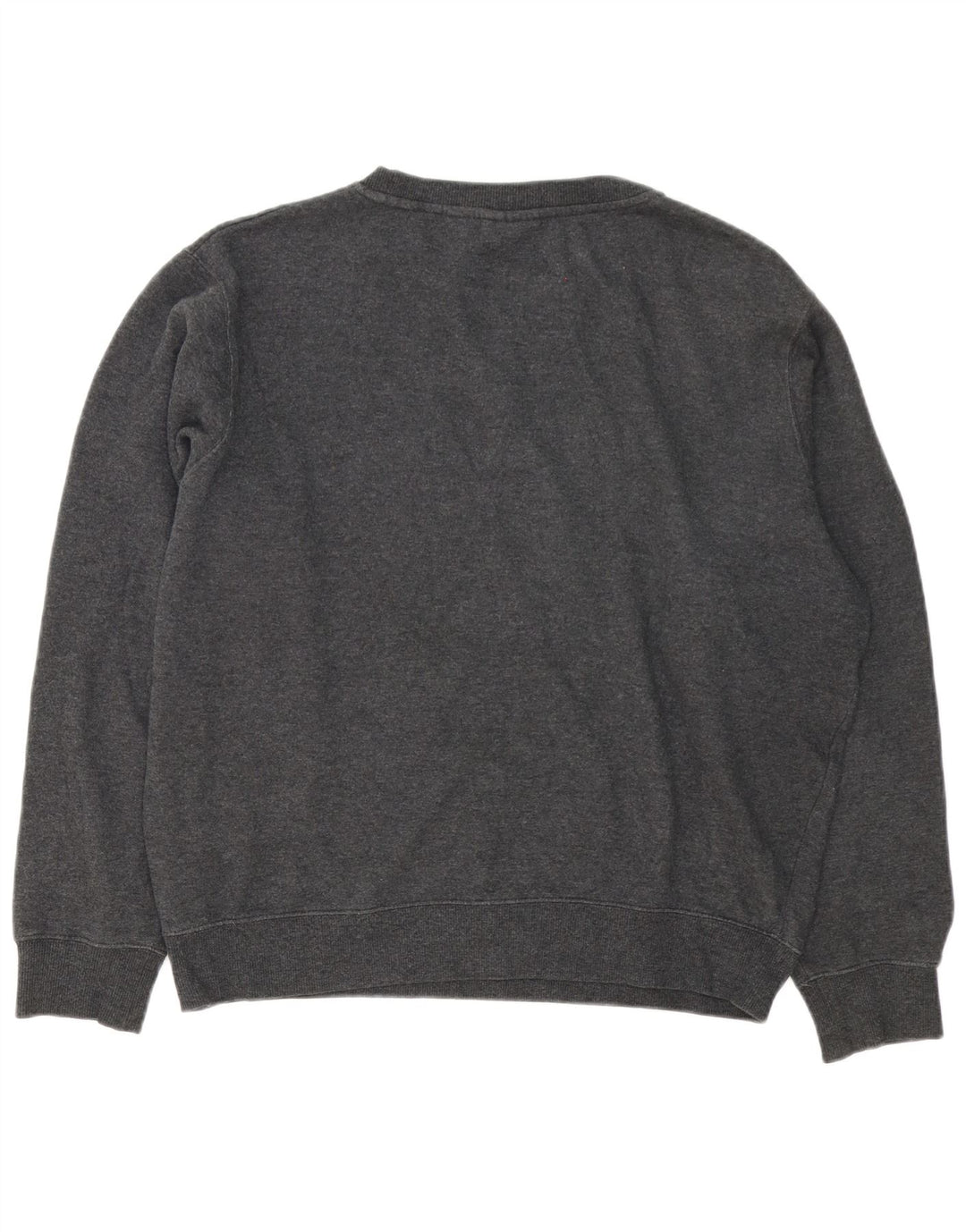 Fila moletom gráfico masculino jumper grande algodão cinza