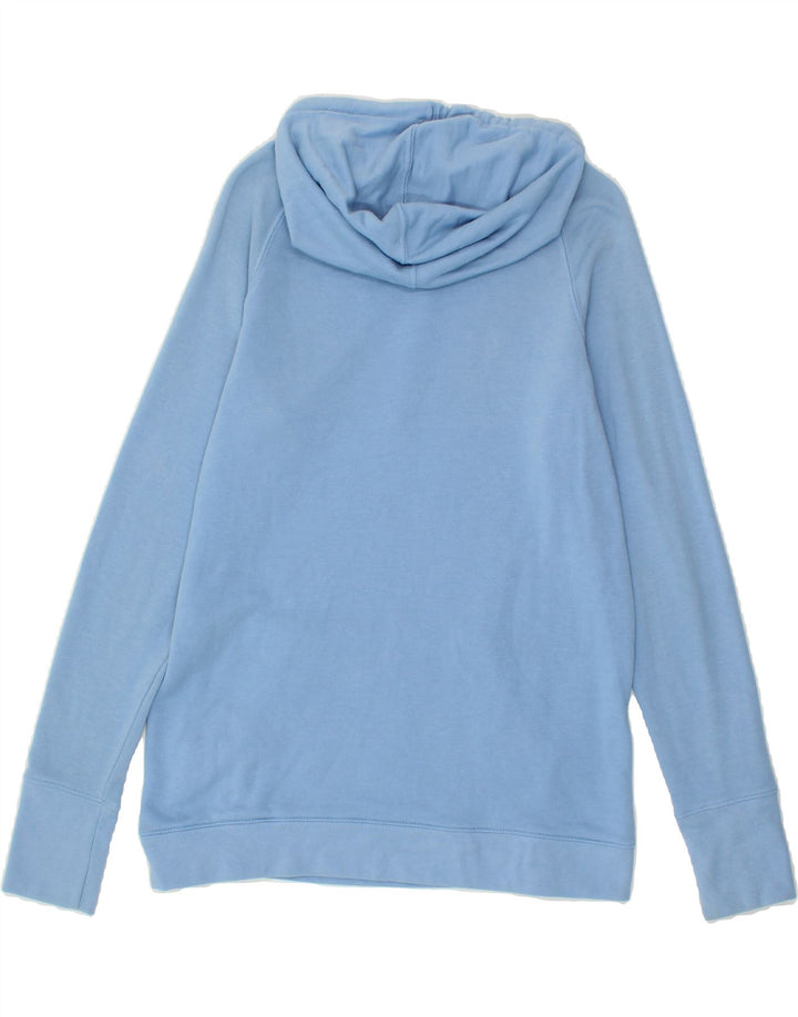 CHAMPION Womens Graphic Hoodie Jumper UK 14 Medium Blue Cotton Vintage Champion and Second-Hand Champion from Messina Hembry 