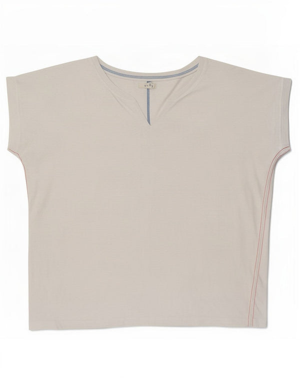Camiseta feminina White Stuff Top UK 20 2XL Algodão