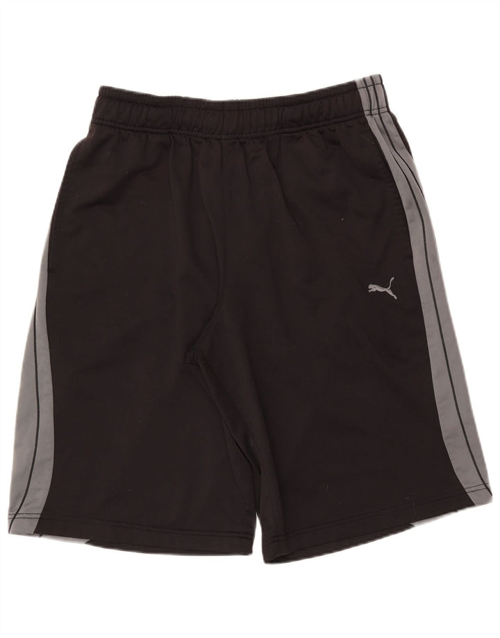 Puma Mens Sport Shorts Grande Poliéster Colorblock Preto