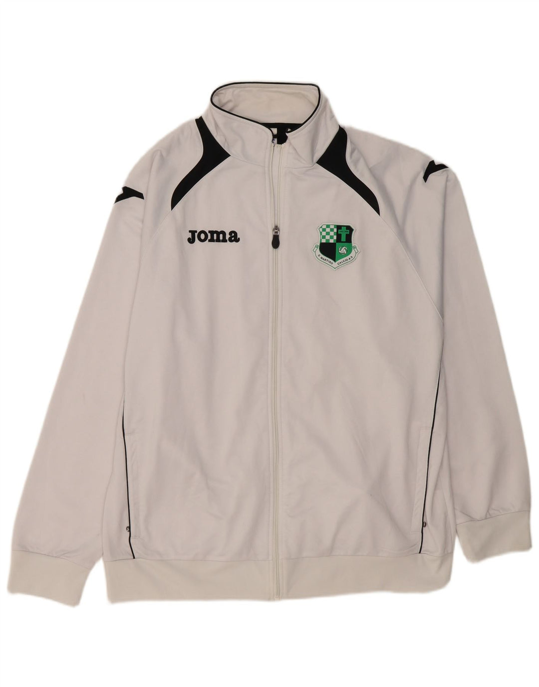 JOMA Mens Treino Top Jaqueta 2XL Poliéster Colourblock Branco