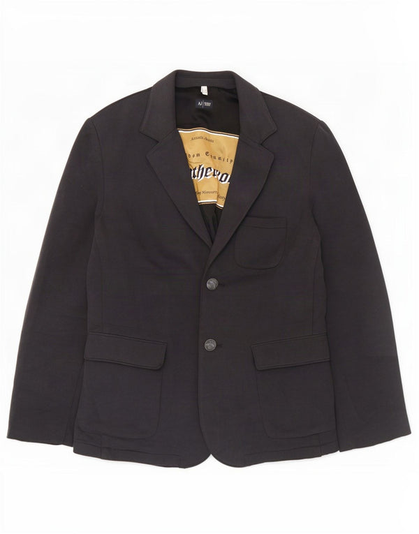 Jaqueta Blazer Masculina Armani Jeans com 2 Botões Reino Unido 44 2XL Algodão Cinza