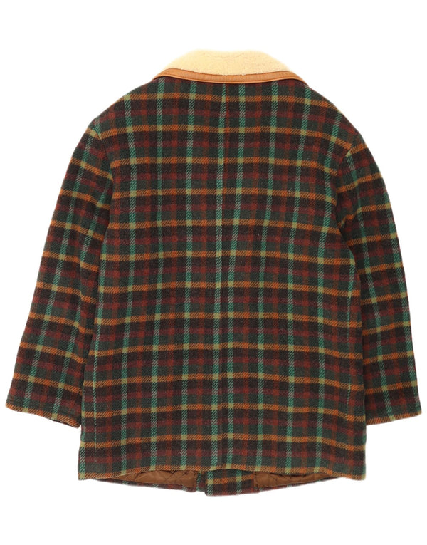 Sobretudo masculino INDIOS UK 40 grande xadrez multicolorido