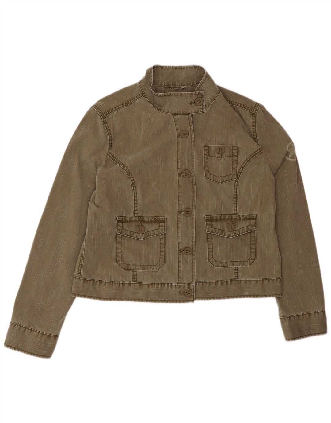 Jaqueta utilitária feminina CONVERSE UK 18 XL algodão cáqui