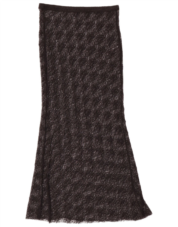 Zara Saia maxi feminina de renda média W28 poliamida preta