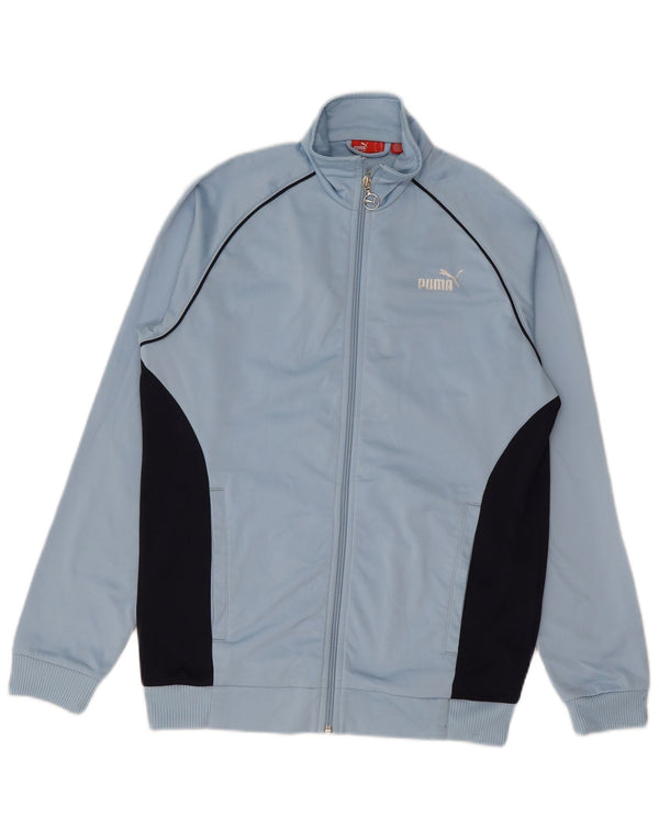 Jaqueta PUMA Meninos Treino Top 13-14 Anos Azul Colorblock Poliéster