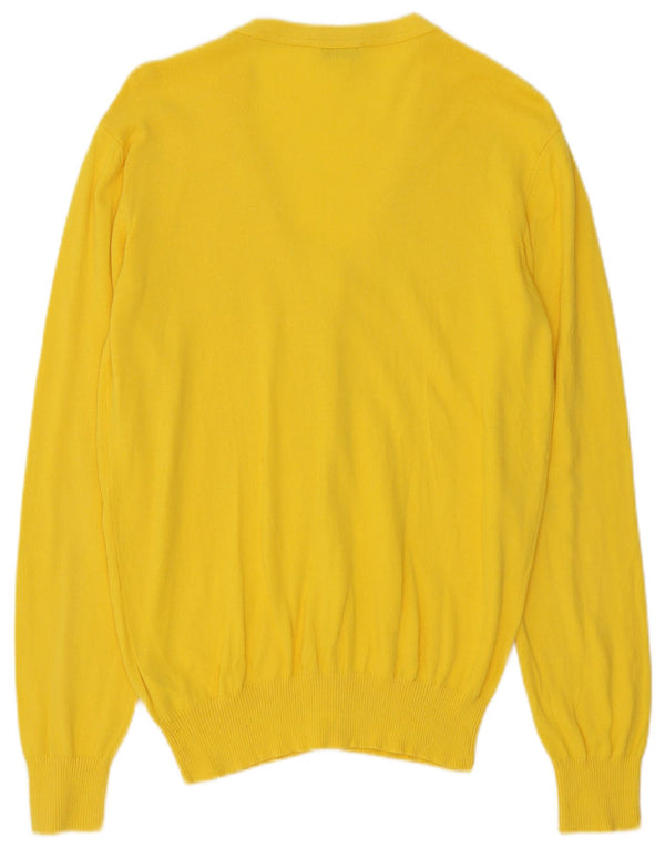 Suéter Cardigan Masculino Diesel Grande Algodão Amarelo