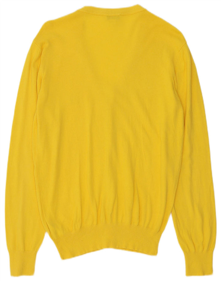 Suéter Cardigan Masculino Diesel Grande Algodão Amarelo