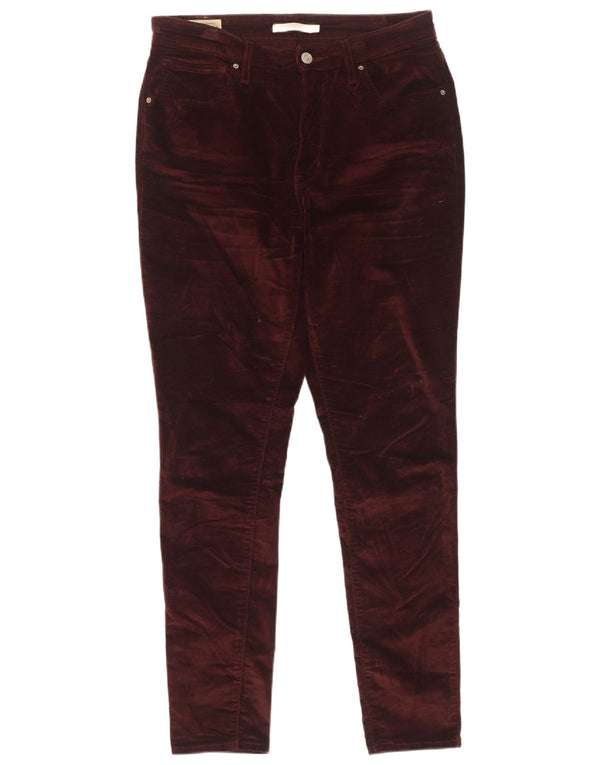 Calça feminina Levi's 721 cintura alta skinny casual W31 L30 marrom algodão